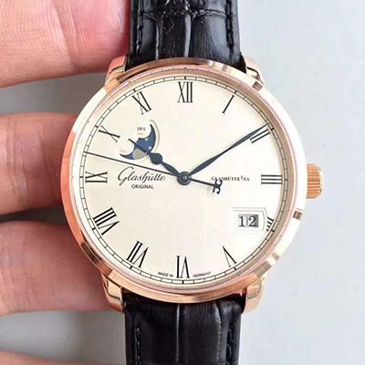 Glashutte 格拉蘇蒂 Senator 議員系列 Panoramadatum Mondphase 大日歷月相腕錶 100-04-32-12-04