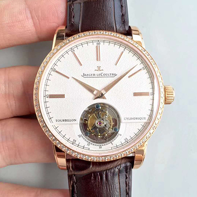 積家 Jaeger LeCoultre 超卓傳統圓柱遊絲陀飛輪大師系列腕錶  50864