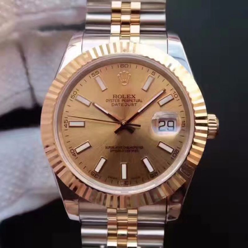 Rolex 勞力士 datejust 日誌型 126333 純18k包金錶